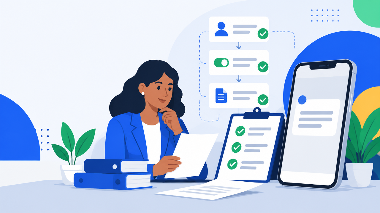 Gestora revisa um lembrete de pagamento e controles de consentimento e privacidade antes do envio por mensagem